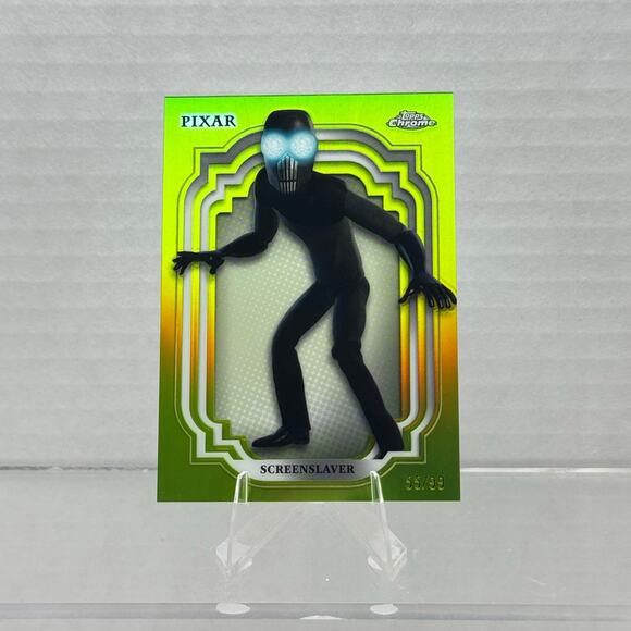 Disney Topps Chrome 2024 Screenslaver Pixar Incredibles /99 Green Refractor - Picture 4 of 6